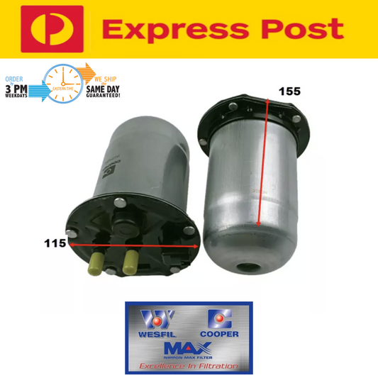Wesfil Fuel Filter fits Renault Master X62 Trafic X82 1.6 2.0 2.3L TD EXPRESS