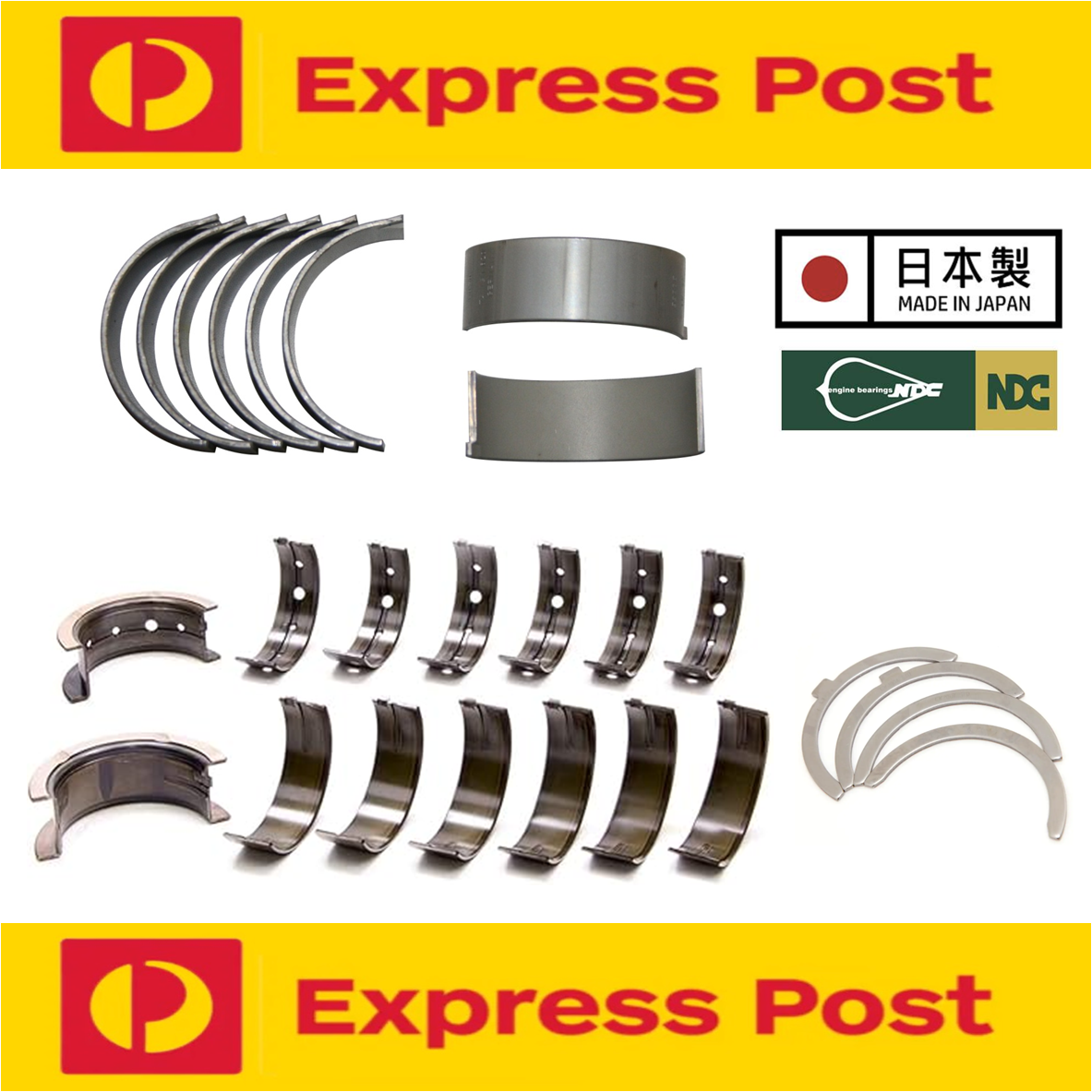 CONROD MAIN BEARINGS & THRUST WASHERS FOR MAZDA WE WEAT CRD 3.0L BT-50 RANGER