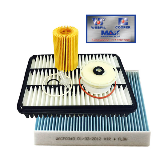 WESFIL 4WD Filter Service Kit for Toyota Landcruiser 76 78 79 Series 1VD-FTV