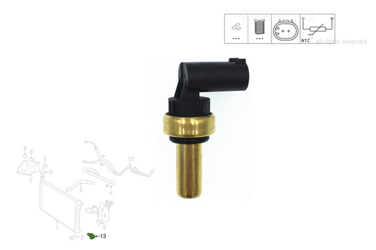 Coolant Temperature Sensor for Holden Cruze JG JH 2009-2016 Astra PJ Barina TM