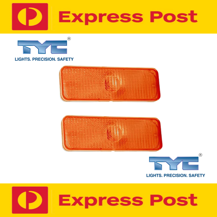 In Grill Indicator Light Lens Left Right Amber Ford F100 F150 F250 Bronco 81-86