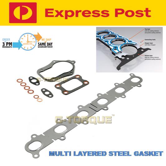 Turbo & Exhaust Manifold Gasket Kit For Barra Ford Falcon XR6 BA/BF/FG 4.0L