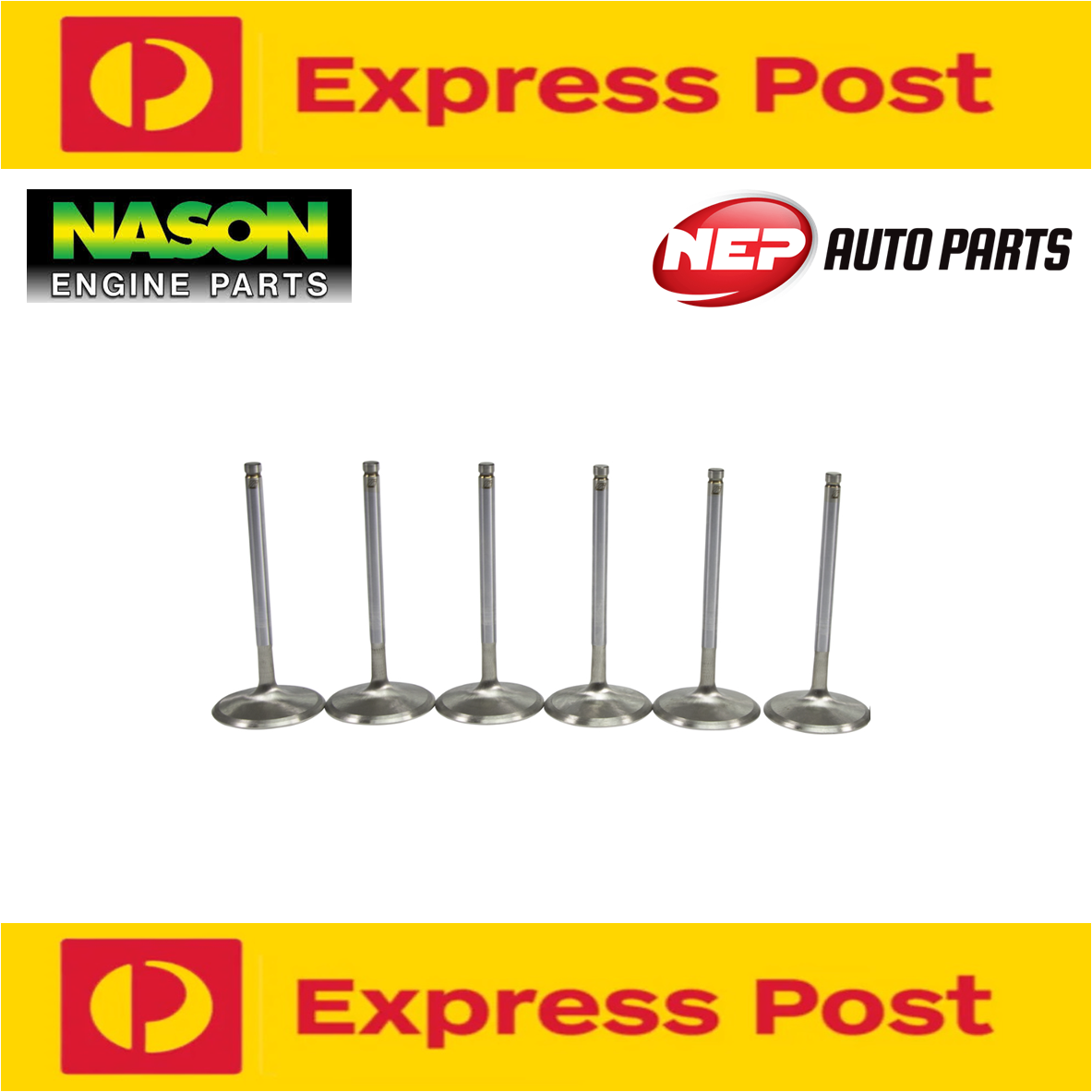 6 x Nason Exhaust Valves fits Holden 3.8 Buick Commodore VG VN VP VR Statesman