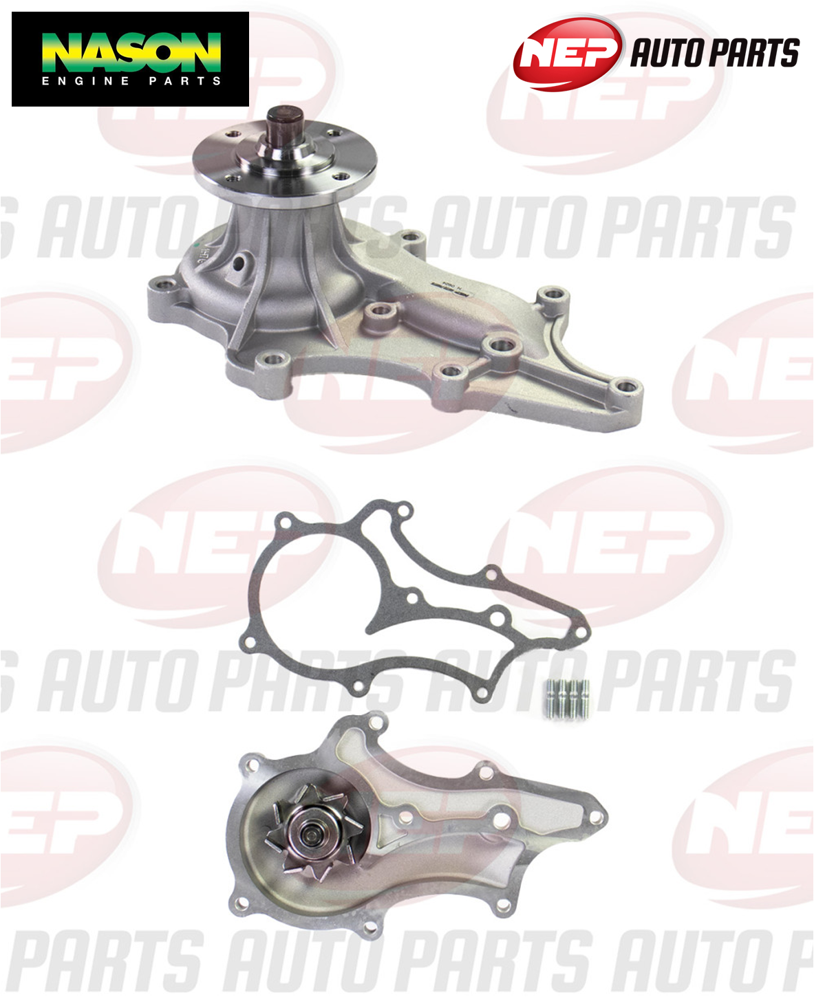 NEP Water Pump for Coaster RB20R 1982-1992 4cyl 22R 2.4L 2366cc Petrol Engine