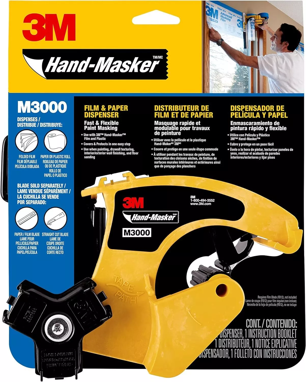 3M Hand-Masker Dispenser for Medical Professionals and Industrial Use