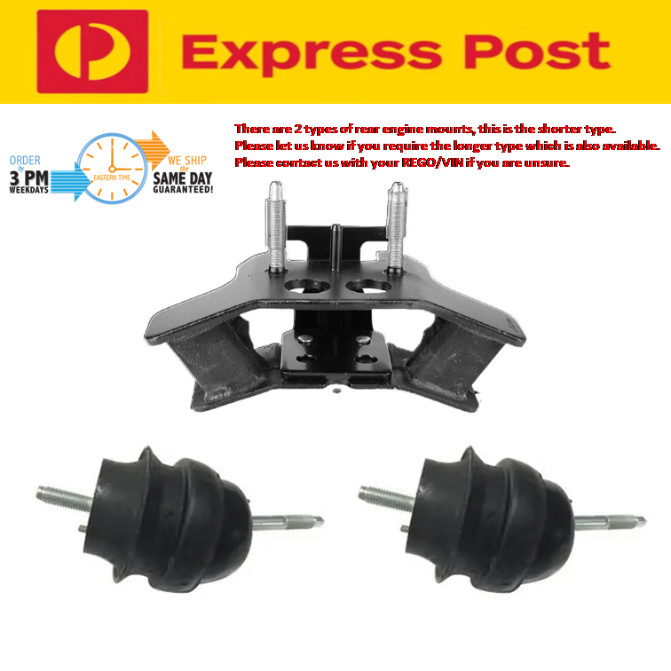 Hydraulic Engine Mount Set for Holden VE-VF Commodore 3.0L & 3.6L V6 SIDI 09-17
