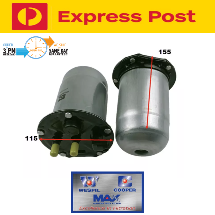 WESFIL COOPER Diesel Fuel Filter Wcf406 suits Mercedes/Nissan/Renault EXPRESS