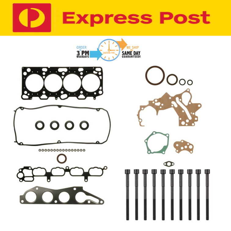 FULL HEAD GASKET SET KIT BOLTS FOR MITSUBISHI LANCER CH 2.4 16V 4G69 MIVEC 05-08