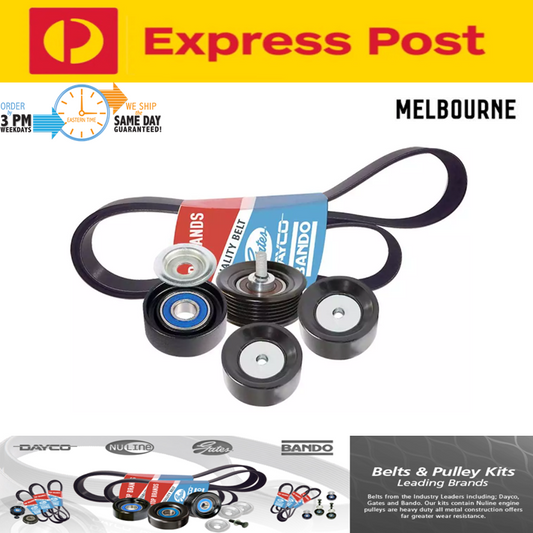 Belt & Pulley Kit for Holden Colorado 2012-2016 Ute RG 2.8L 2.5L Turbo Diesel