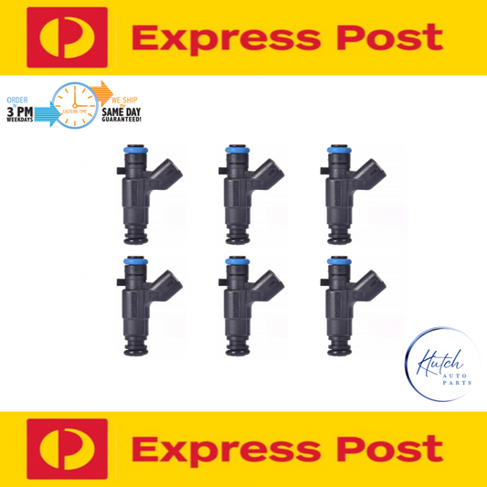 6x Fuel Injectors For Holden Commodore Statesman VE VZ 3.6 Captiva 3.2 CG 04-15