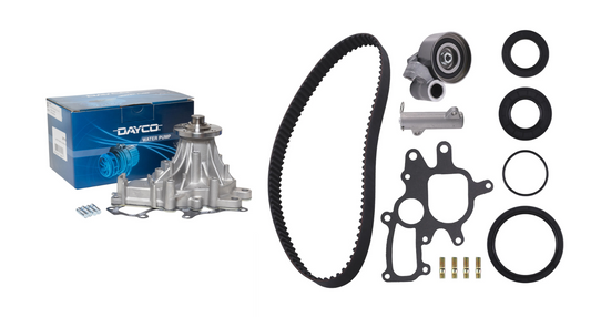 Timing Belt Kit + Hyd Auto Tensioner + Water Pump For Hilux KUN16 KUN26 1KDFTV
