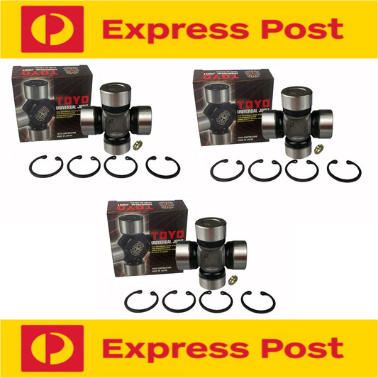 3x Universal Joints for Ford Ranger PJ PK 3.0 Litre RWD 4WD PX 2007-