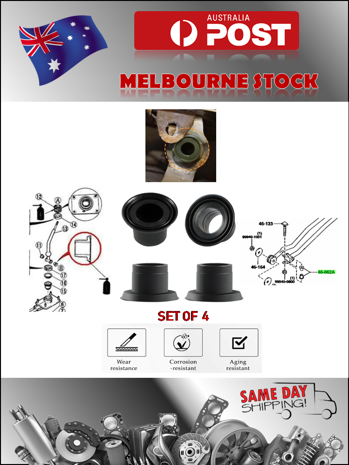 4x Manual Shift Bushing Kit For Mazda 323 626 Protege MX-3 MX-6 MX B001-46-062