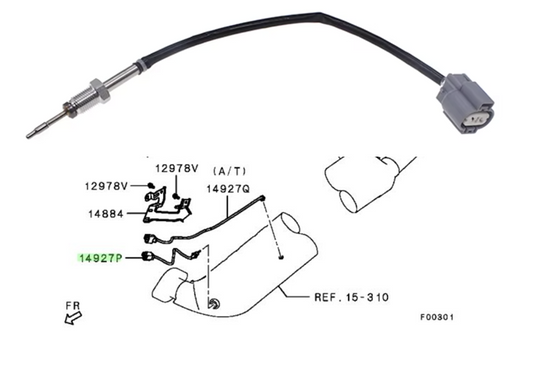 Exhaust Gas Temperature DPF Sensor for Mitsubishi Pajero 4M41 3.2L Diesel PREDPF