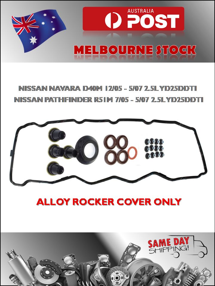 Rocker Cover Gasket for Nissan Navara D40 2.5L YD25DDTI YD25 with Bolt Seals