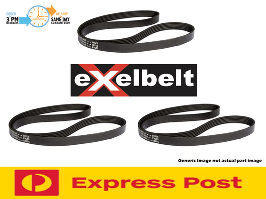 Fan Belt Kit (3) for Nissan Terrano R20 TD27Ti 03/1997-06/2000 Turbo Diesel