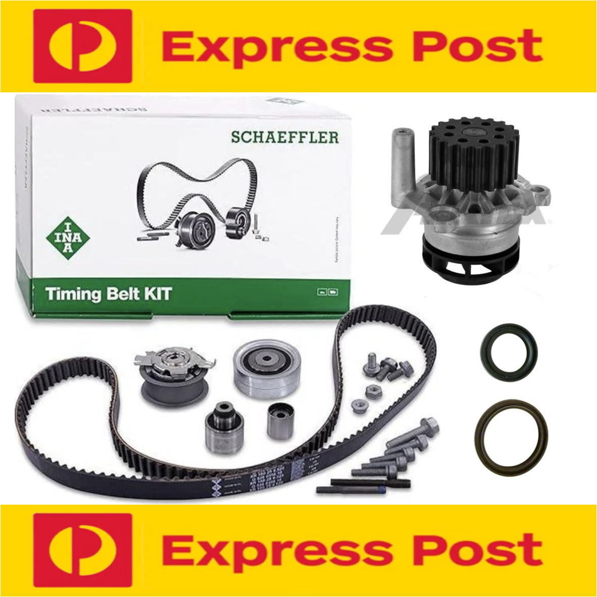 TIMING BELT KIT & WATER PUMP - for VW CC 2.0L Turbo Diesel 3C (CFGB & CFGC eng)