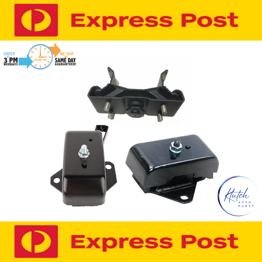 Rear LH RH Engine Mount Set for Mitsubishi Triton 2.4L MQ MR 4N15 2015-ON