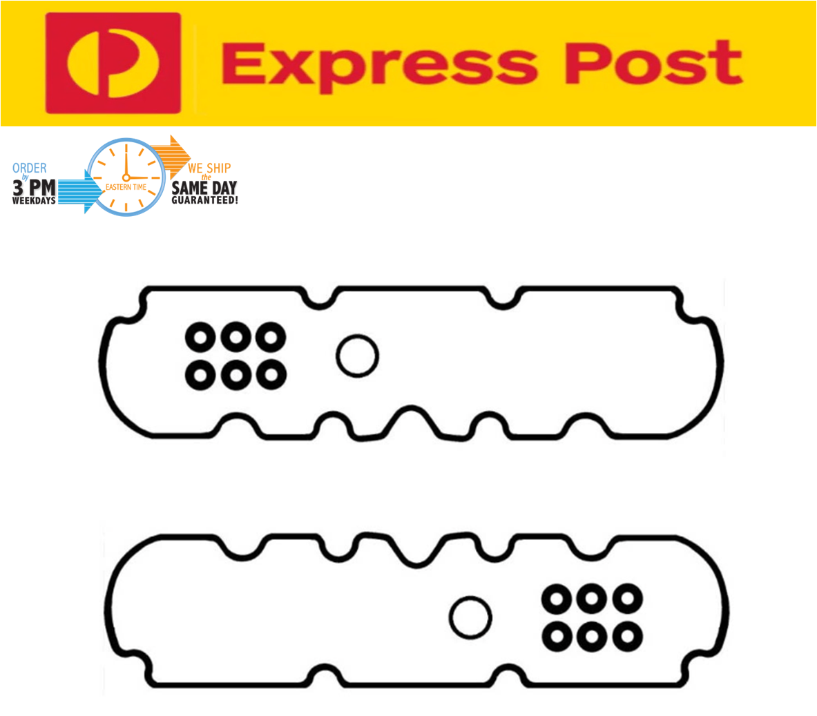 2 x COMMODORE 3.8 L67 ROCKER COVER GASKET KIT VN VP VR VS VT VX VY SUPERCHARGED