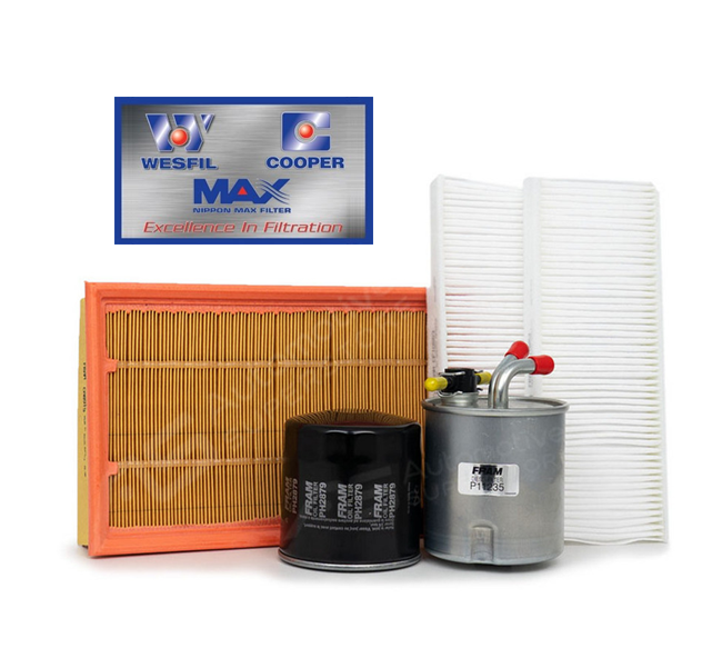 WESFIL Filter Service Kit RSK12C fits Nissan Navara D40 2.5 Diesel Spain Built