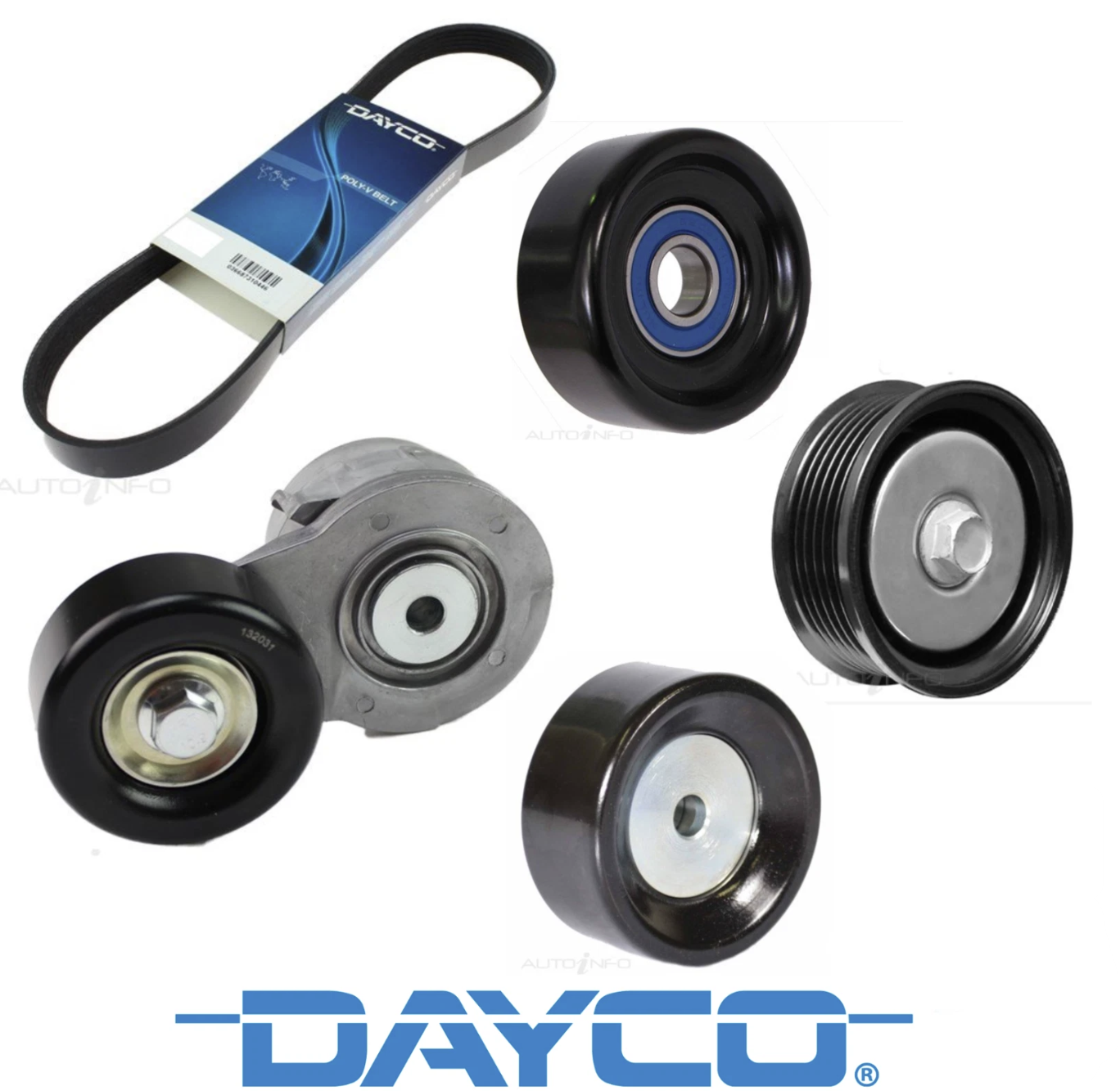 Drive Belt Tensioner & Idler Pulley Kit for Holden Colorado 2.8L 2012-10/2013