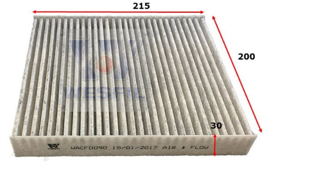 Cabin Air Filter for Mitsubishi Triton MQ MR 2.4L 4N15 05/15-Onw