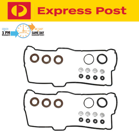 2 X Valve Tappet Rocker Cover Gasket Kit for Toyota Prado VZJ95 3.4L 5VZFE 96-03