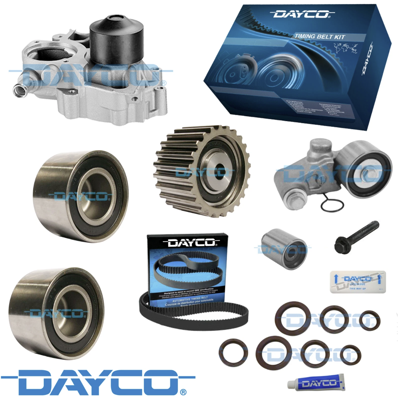 TIMING BELT KIT & WATER PUMP for Subaru Impreza 2.0L DOHC EJ204 (single outlet)