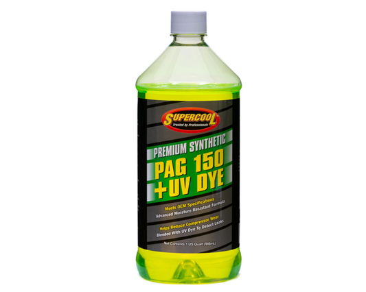 Supercool PAG 150 with UV Dye Compressor Oil  237ml for Auto AC A/C US IMPORT