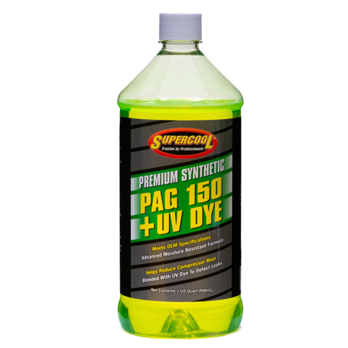 Supercool PAG 150 with UV Dye Compressor Oil 237ml for Auto AC A/C US IMPORT