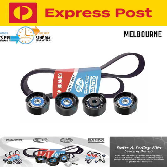Belt & Pulley Kit for Hyundai Diesel D4CB iMax & iLoad 2008-2012 2.5L TD