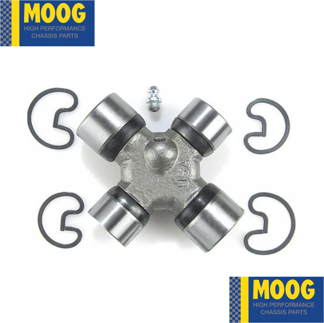 Moog Universal Joint 1310 to 1350 1-1/16 in and 1-3/16 in Cap Diameter Gr (348)