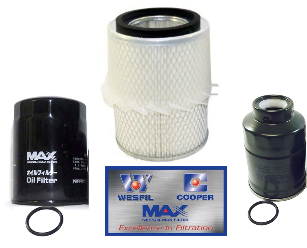 FILTER KIT Oil Air Fuel for DAIHATSU ROCKY F70, F73 F75 F77 DL DLT 2.8L DIESEL