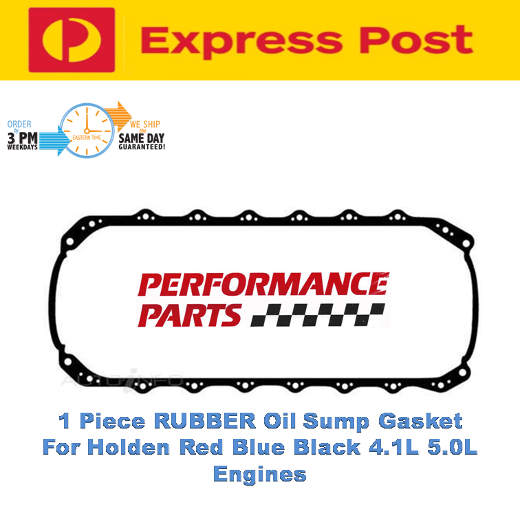 Holden Commodore Monaro Torana 1 Piece Rubber Sump Gasket 253 308 5.0 V8 1969-99