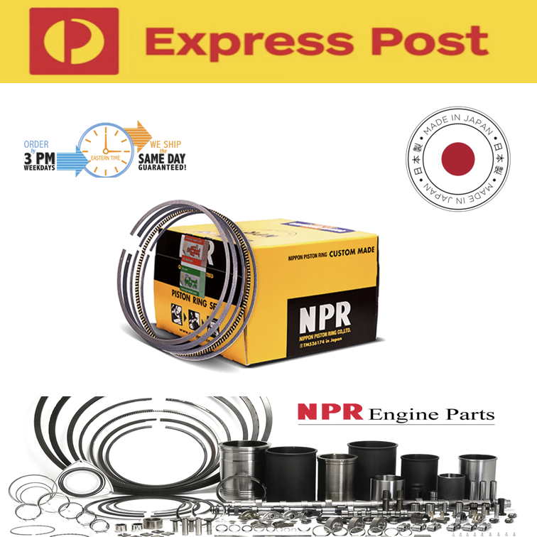 NPR Japan Piston Ring Set for Toyota Hiace 1KZ-TE 1KZTE 3.0 Turbo Diesel TD