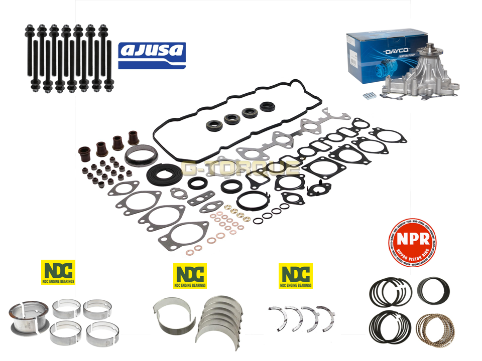 Minor Engine Rebuild Kit for 1KZ-TE Toyota Hilux Hiace 3.0L Diesel inc. VRS Set