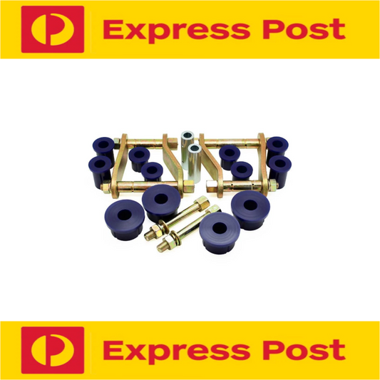SUPERPRO REAR GREASABLE SHACKLE AND BUSH KIT FOR MAZDA BT-50 BT50 UP UR 2011-20