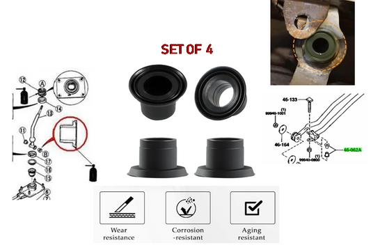 4x Shifter Gear Stick Bushing Bush For Mazda 323 626 MX3 MX6 MX-3 MX-6 Protege