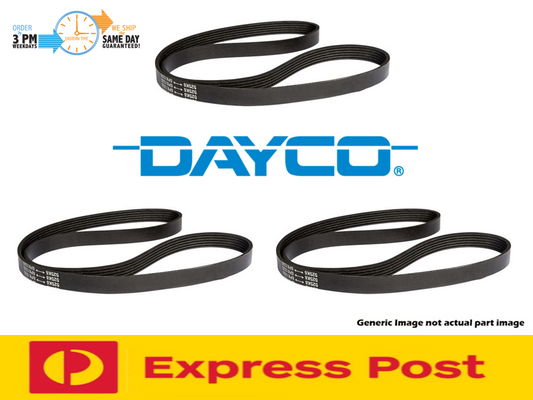 Fan Belt Kit (3) for KIA Pregio CT Diesel 2.7 2.7L J2 08/02-04/06