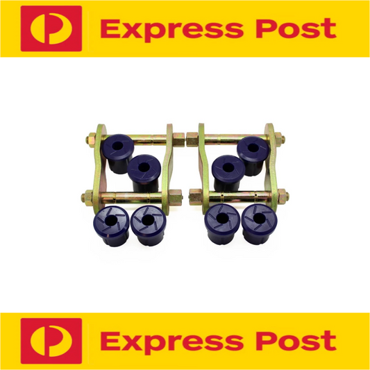 SUPERPRO REAR GREASEABLE SHACKLE & BUSH KIT FOR LANDCRUISER VDJ78 VDJ79 07-ON