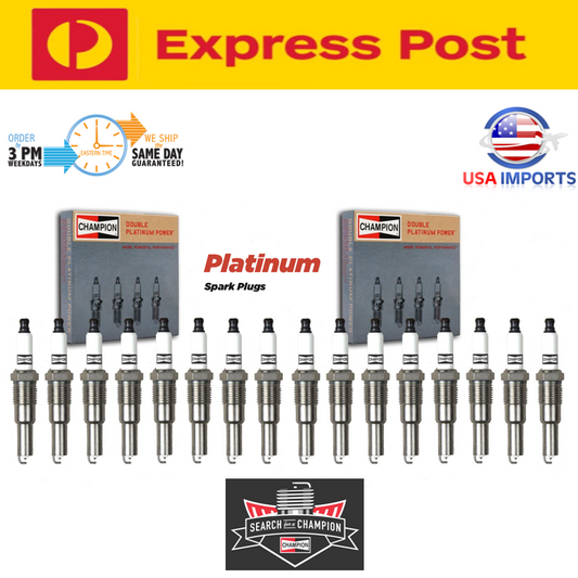 16 x CHAMPION Spark Plugs Set for Chrysler 300 SRT-8 V8 6.4L ESG 2012~2017