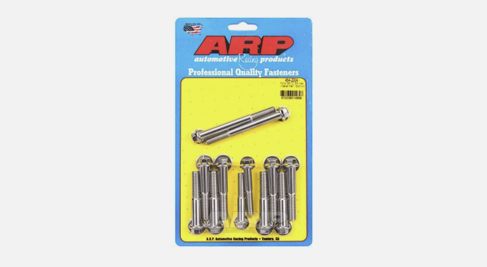ARP Intake Manifold Bolt Kit Hex Head Stainless Steel for Ford 302 351 Cleveland