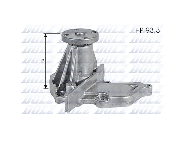 DOLZ Water Pump for Ford Fiesta WP WQ 1.6L FJYA Engine 2001-2008