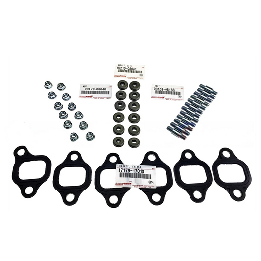 Genuine Inlet Manifold Gasket Stud Kit for Toyota LandCruiser 70 78 76 75 Series Troopy 1HZ HZJ73 HZJ71 HZJ70 HZJ105  80 100 79HZJ77 HZJ76 HZJ75 HZJ74 1HZ  HZJ81 HZJ80 HZJ79 HZJ78 HDJ81 HDJ80 HDJ100 1HD-T 105 Coaster (Various)