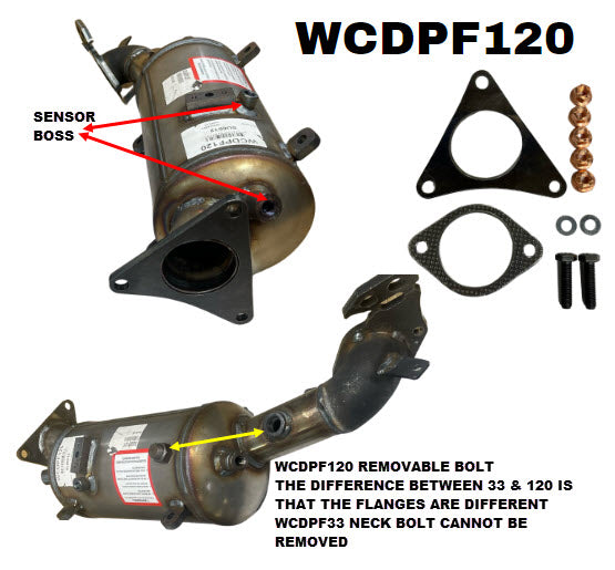 DPF Diesel Particulate Filter Subaru Forester SH SJ / Outback BR EE20 (Extra O2)