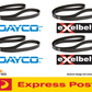 Fan Belt Kit (4) for Nissan Navara D22 2.5 Diesel 02/08-Onw. YD25DDT 2.5L