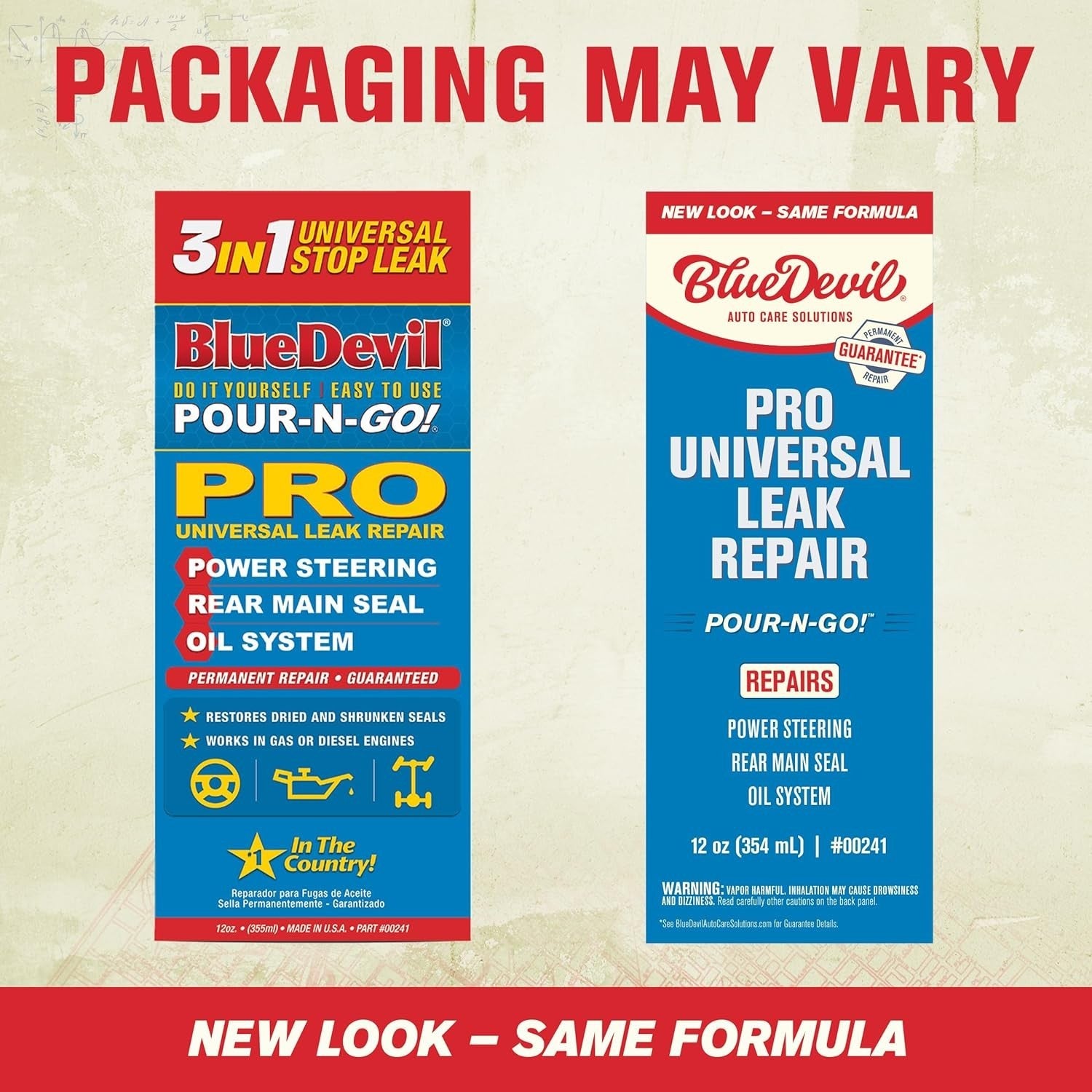 BlueDevil Blue Devil Pro Universal Leak Repair 350ml Seals in multiple systems