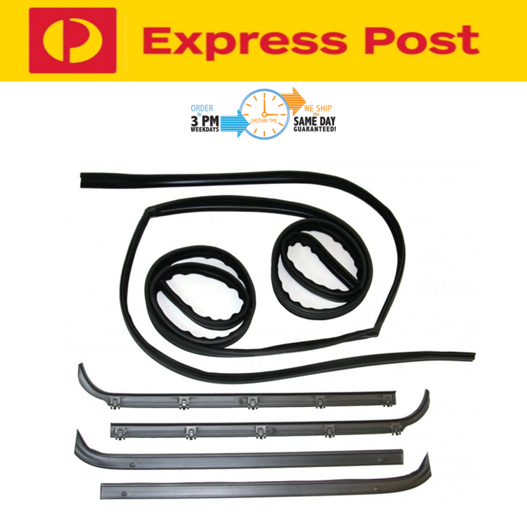 Ford F-100 F-250 F-350 Bronco Door Window Bailey Channel Weather Strip Set 81-86