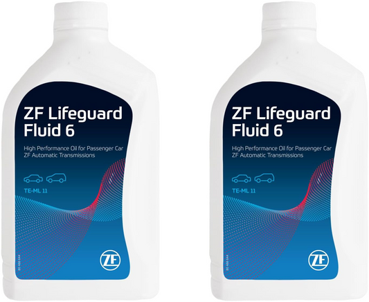 2x Genuine ZF Lifeguard Fluid 6 Oil 1L for FORD, BMW, LAND ROVER, JAGUAR ZF6HP