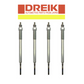 4x DREIK GLOW PLUG SET for TOYOTA HILUX 1KZTE KZN165R KZN185 1KZ-TE 1KZ TE 3.0L